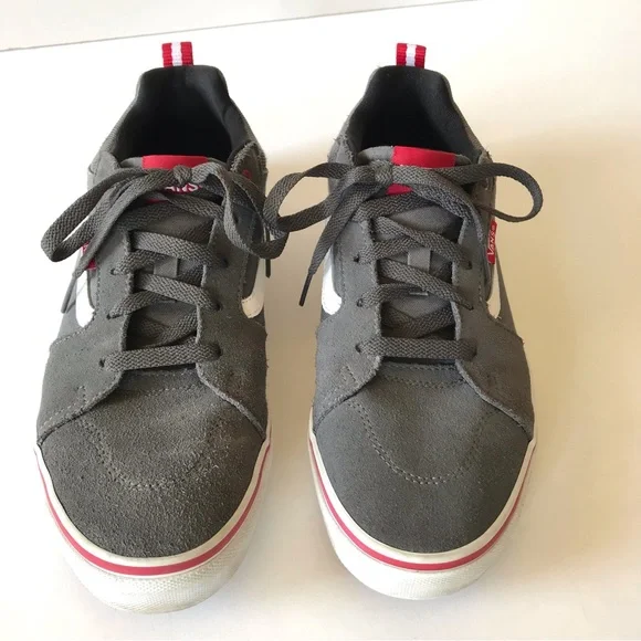 Vans Suede and Canvas Sneakers Gray Youth 7 Men’s 7 Women’s 8.5 25 cm - Picture 2 of 12